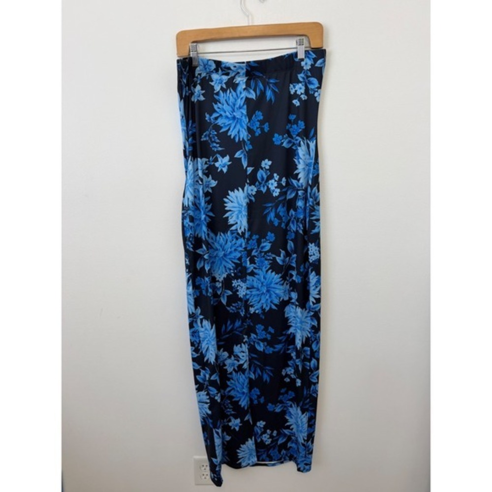 Trendy Thread Blue Floral Maxi Tube Dress – Women's Medium – NWT - Picture 5 of 6